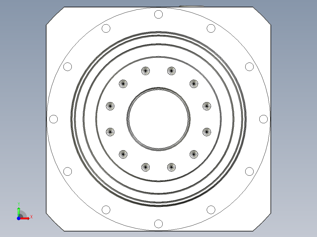 多摩川行星减速机TD-140-L2-35KA35前视图