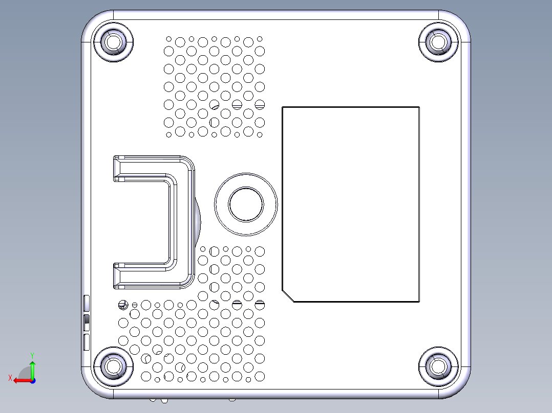 佳能迷你投影仪后视图