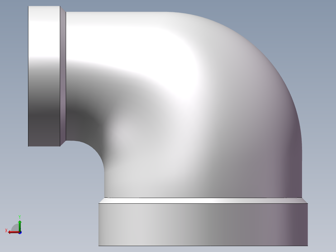弯头-异径内丝 DN25-DN15后视图