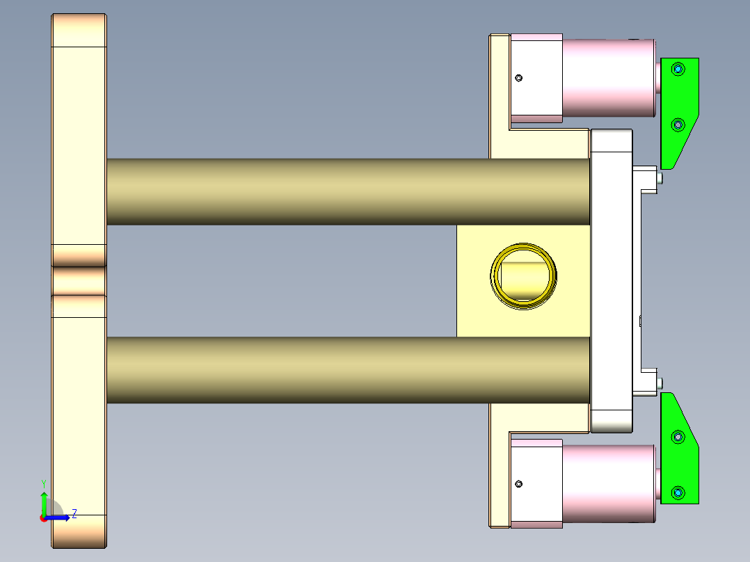 R4-笔记本CNC工装夹具三维模型CNC2-1026左视图