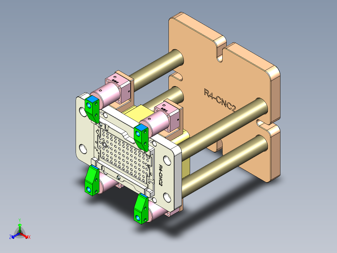 R4-笔记本CNC工装夹具三维模型CNC2-1026正等轴测图