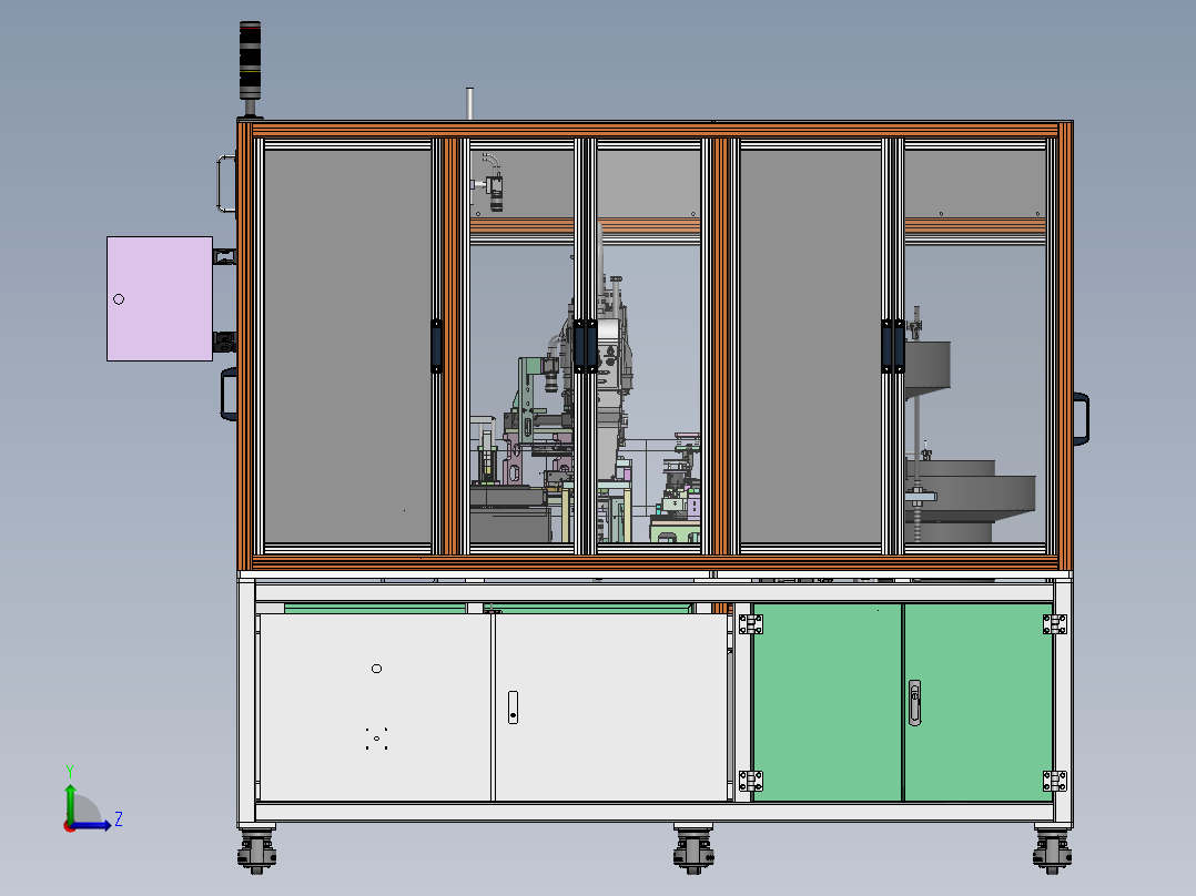 口红珠叉弹簧盖子组装sw20可编辑左视图