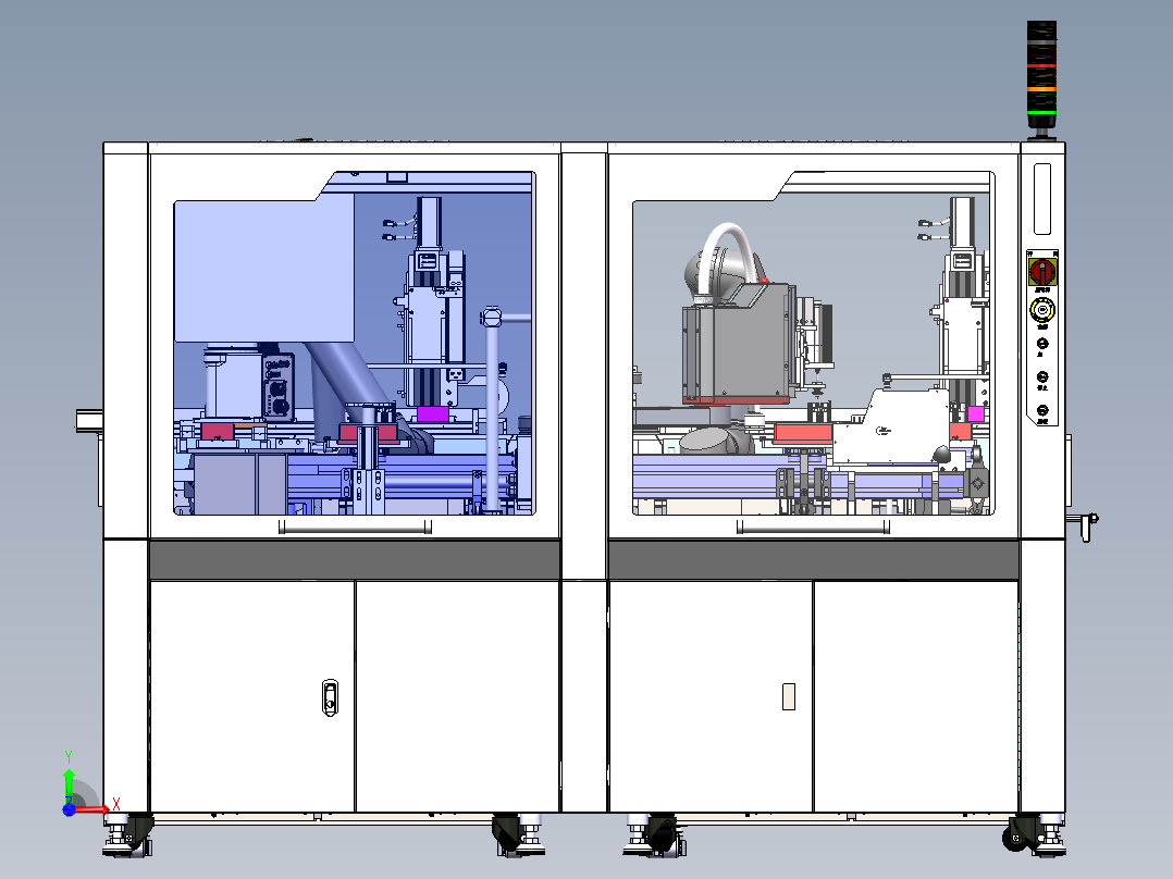 模组支架装电芯设备sw22可编辑前视图