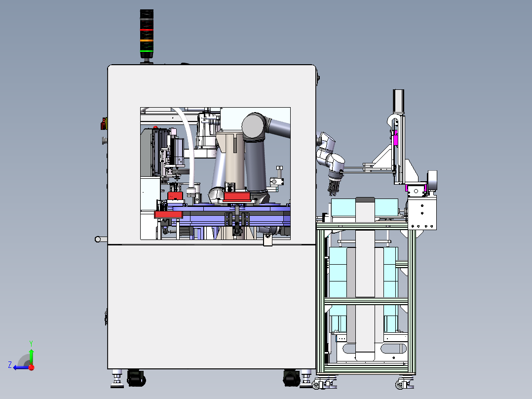 模组支架装电芯设备sw22可编辑右视图