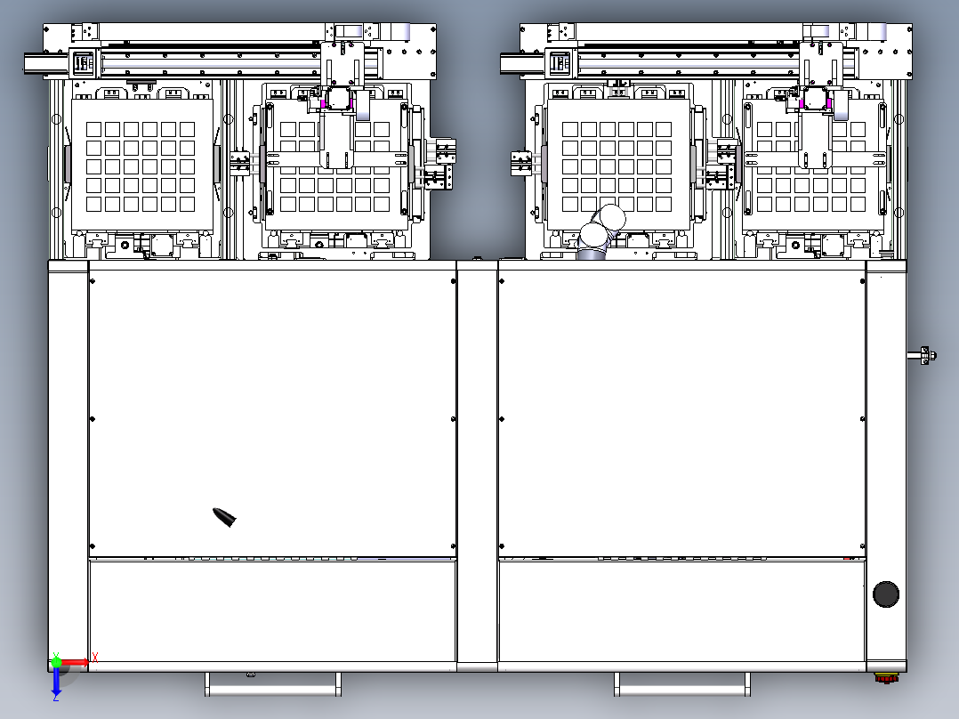模组支架装电芯设备sw22可编辑俯视图