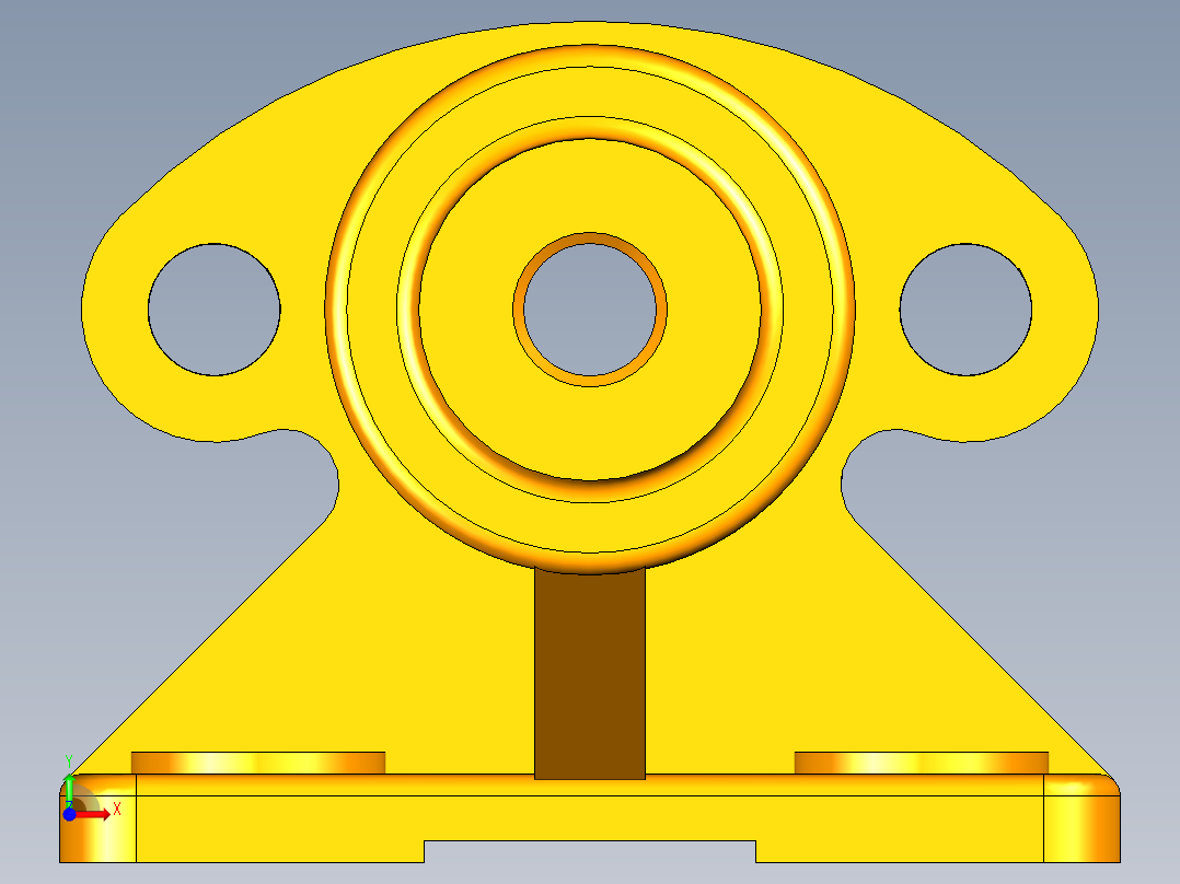 支座 KP003前视图