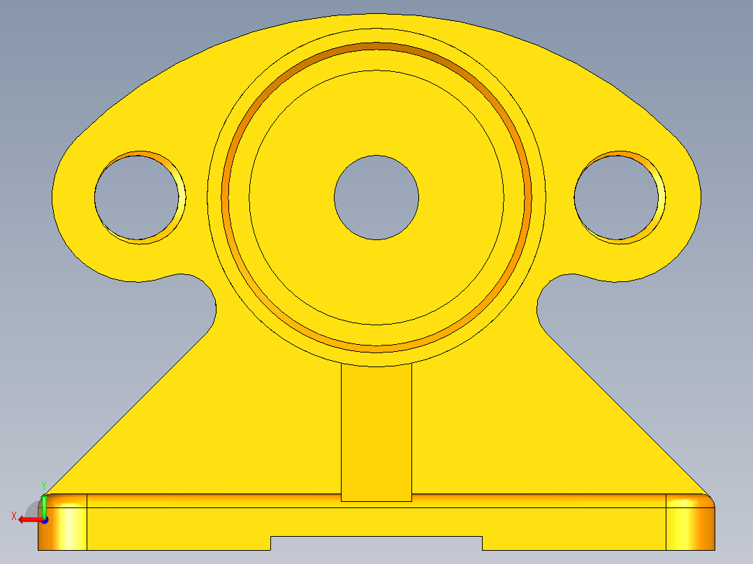 支座 KP003后视图