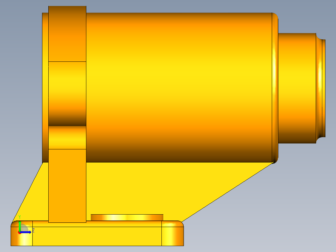 支座 KP003左视图