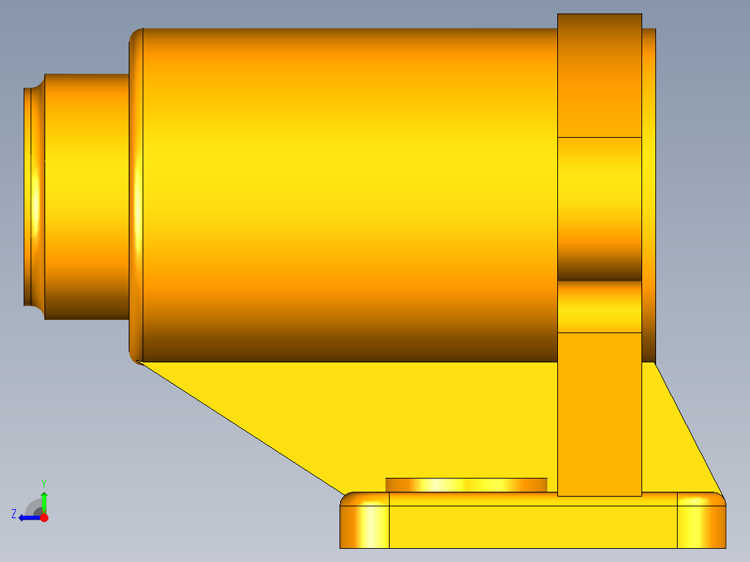 支座 KP003右视图