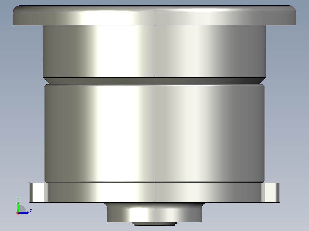43金属端盖.STEP左视图