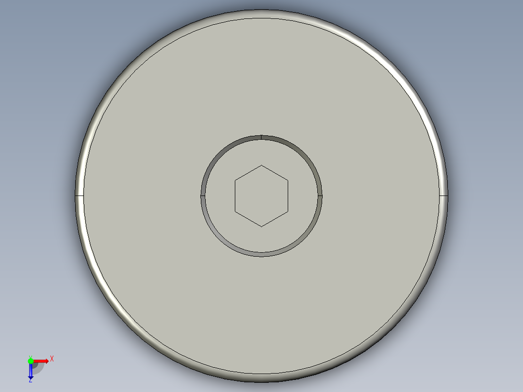 43金属端盖.STEP俯视图