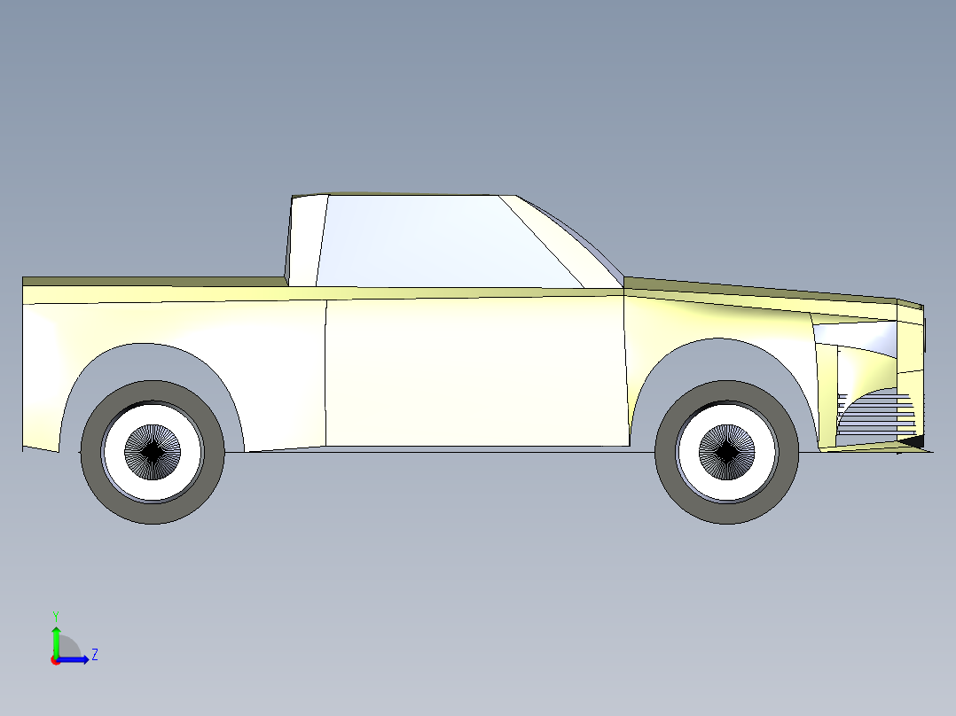 B2004719-奥迪404皮卡左视图