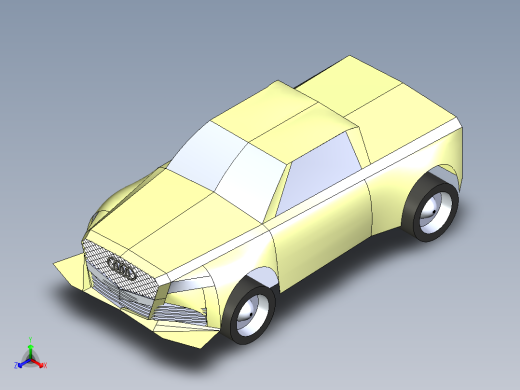 B2004719-奥迪404皮卡正等轴测缩略图