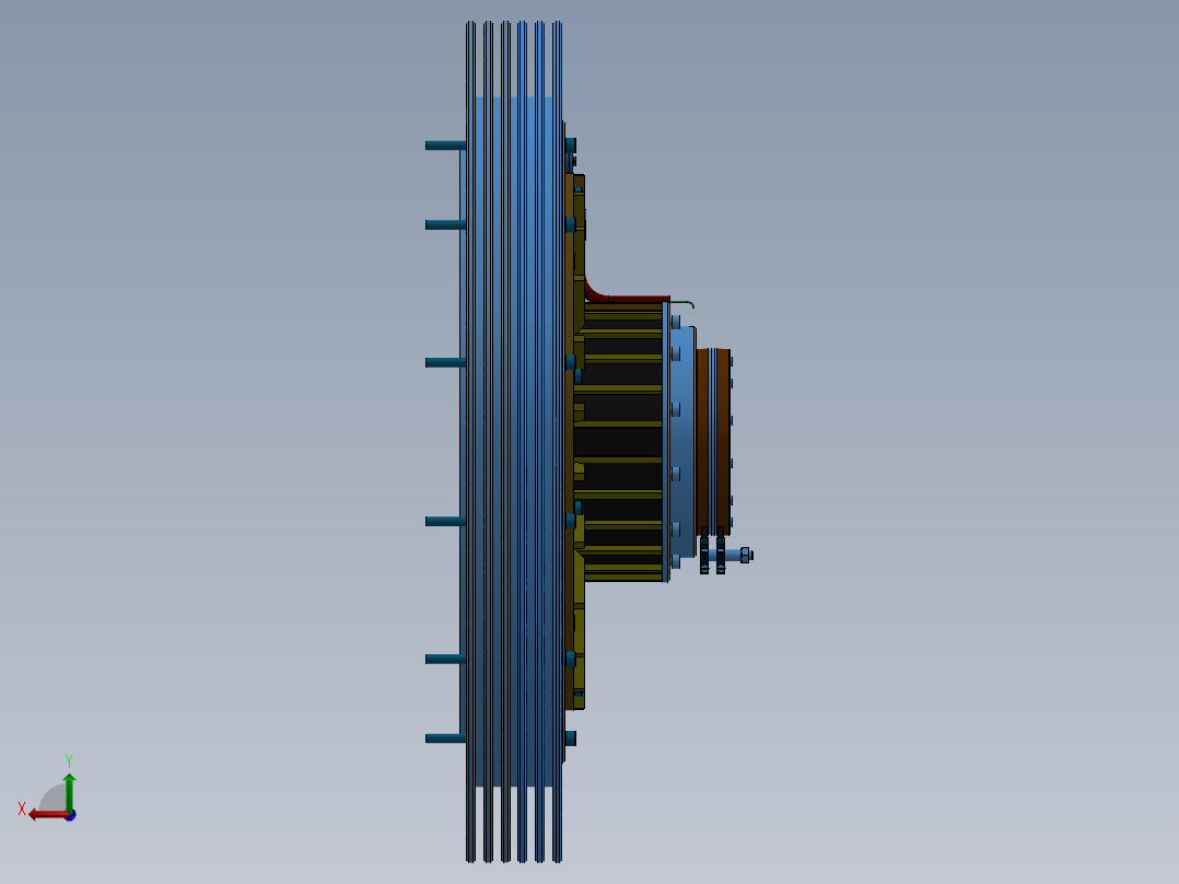 离合器(46)后视图
