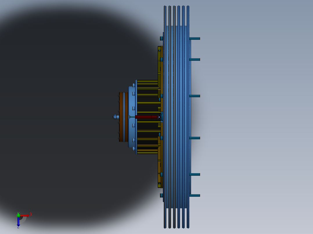 离合器(46)俯视图
