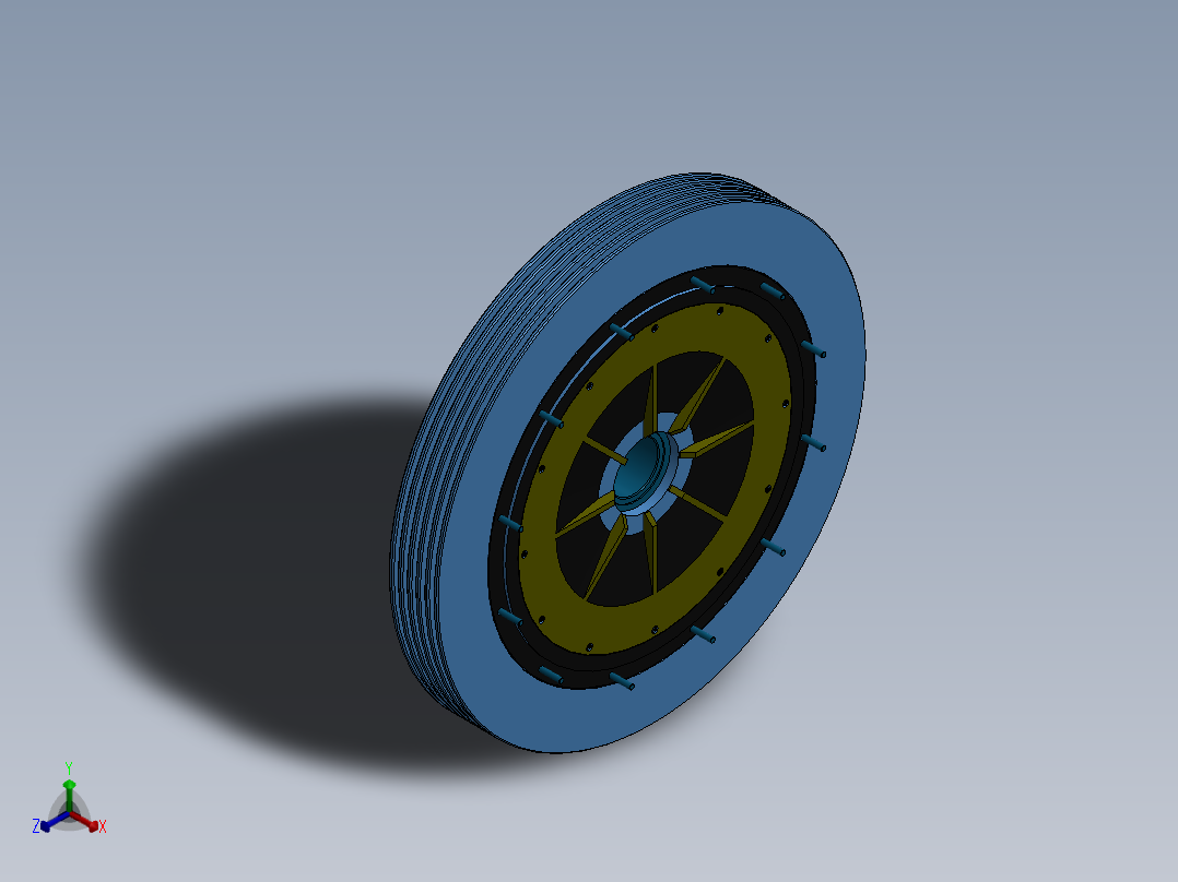 离合器(46)正等轴测图
