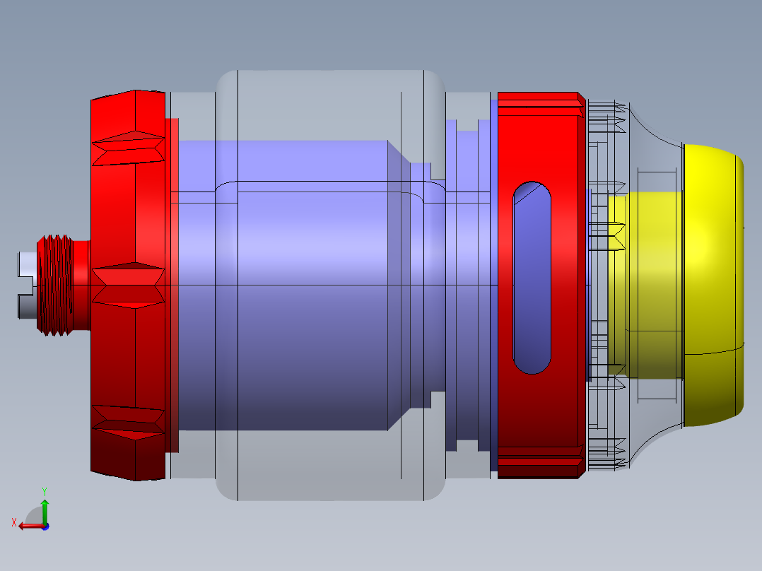 电子烟罐后视图