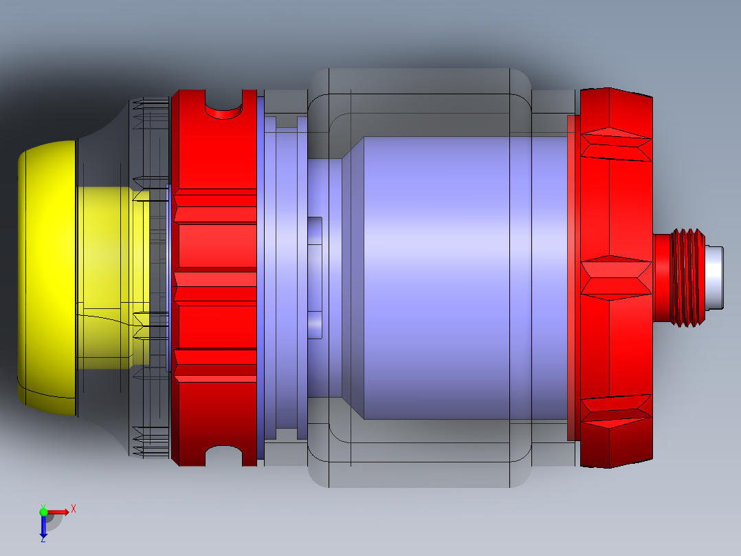 电子烟罐俯视图