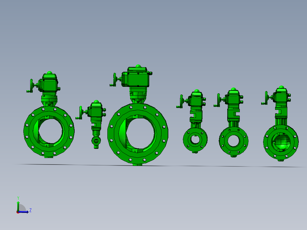 6款4“V系列球阀-X执行器模型