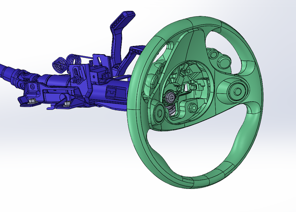 Smart汽车转向柱总成