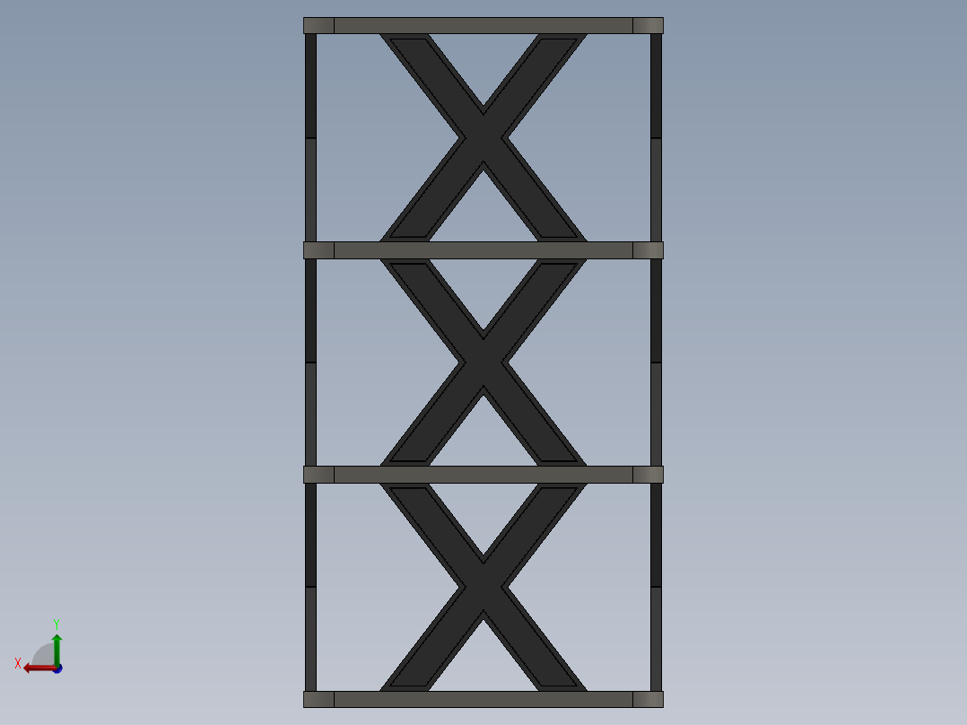 可拆式鞋架后视图