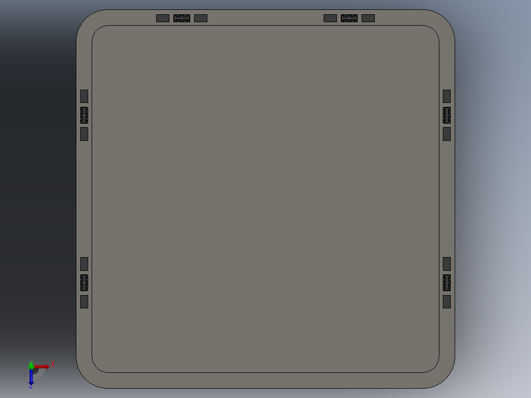 可拆式鞋架俯视图