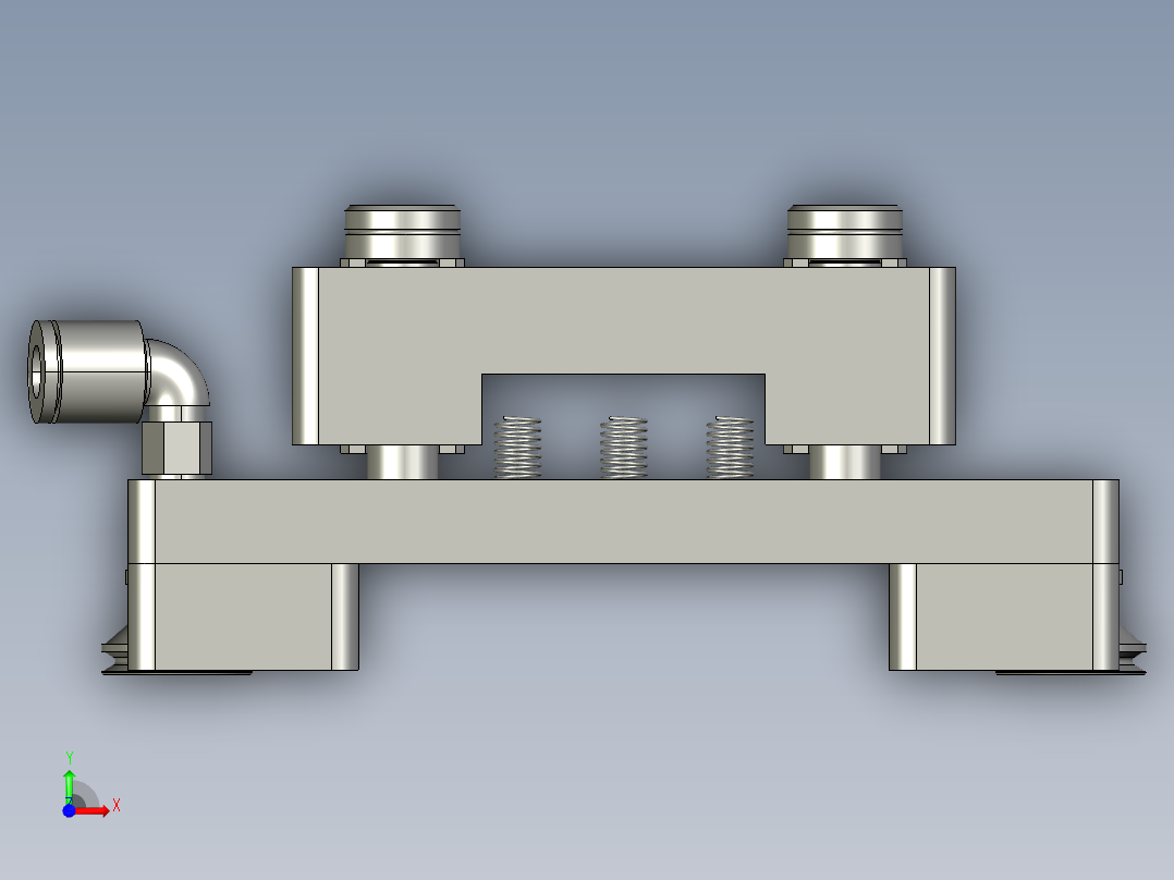 机器人处产品吸取模块前视图
