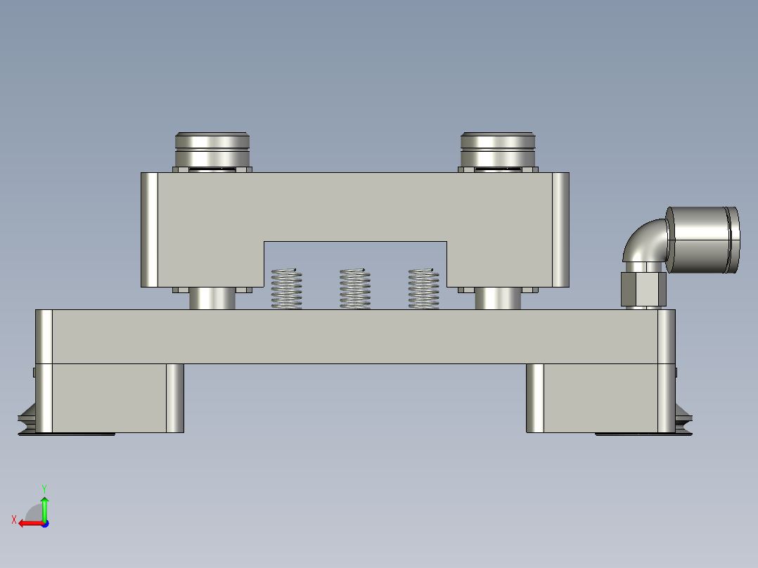 机器人处产品吸取模块后视图