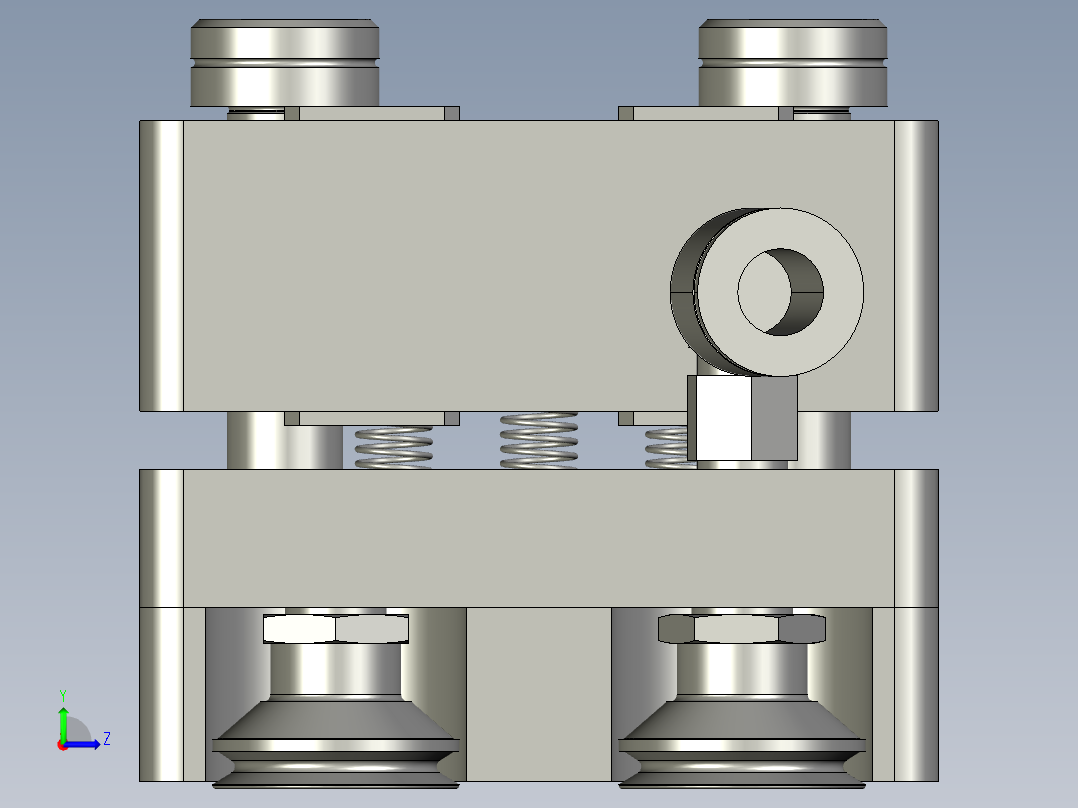 机器人处产品吸取模块左视图
