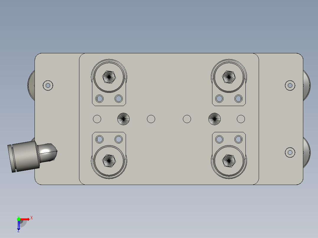 机器人处产品吸取模块俯视图