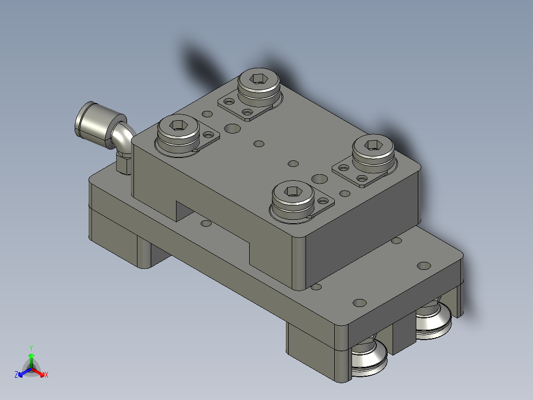 机器人处产品吸取模块正等轴测图