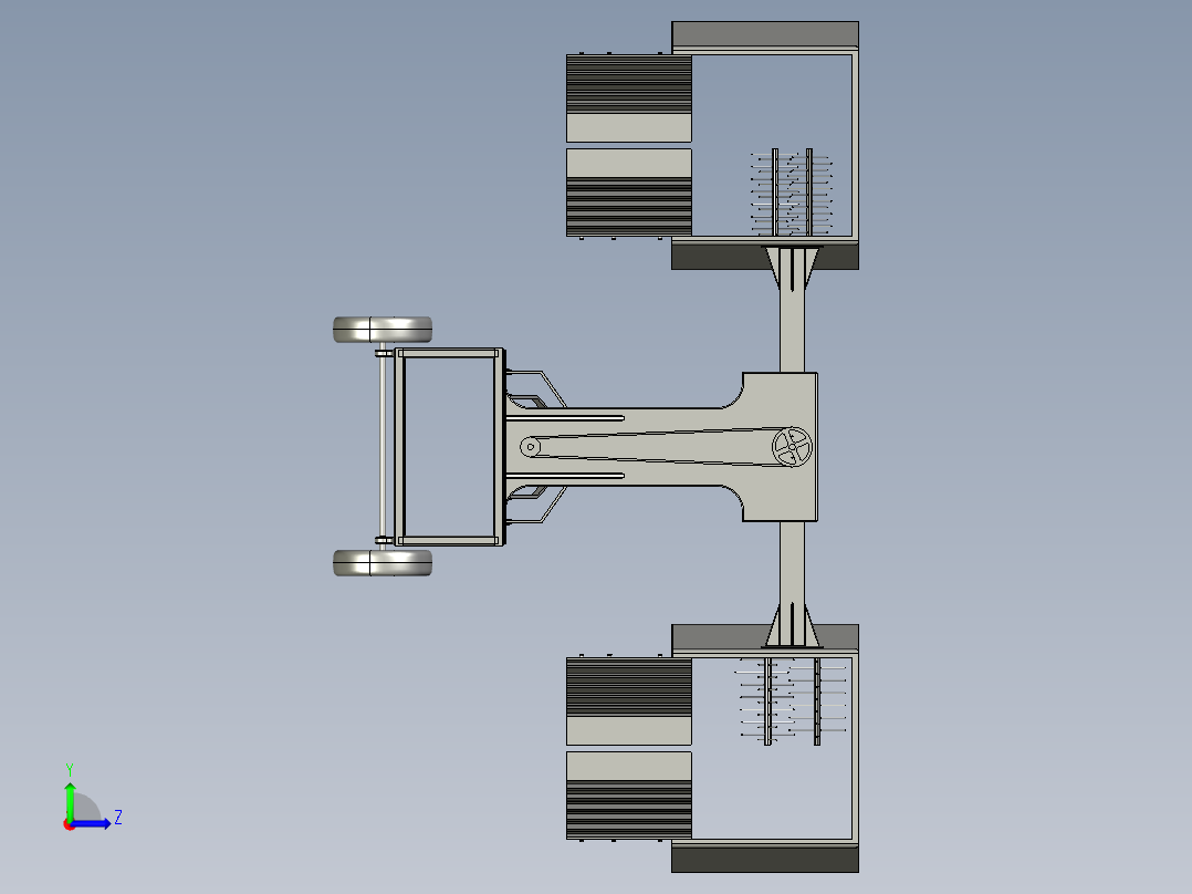 农作物小型收割器左视图