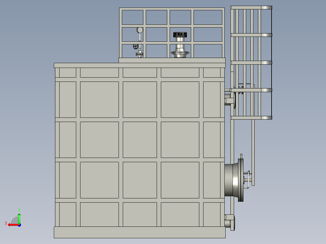 节能储油罐橇后视图