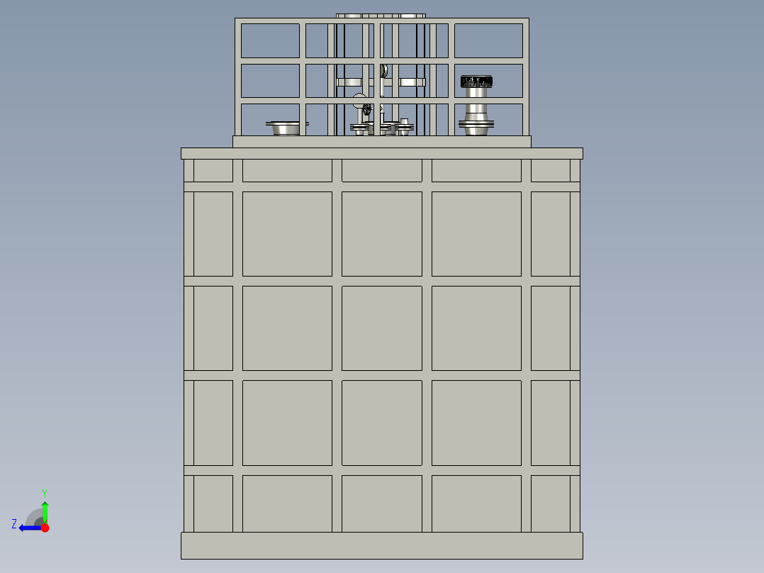 节能储油罐橇右视图