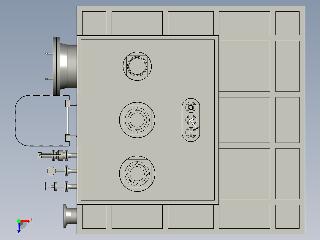 节能储油罐橇俯视图