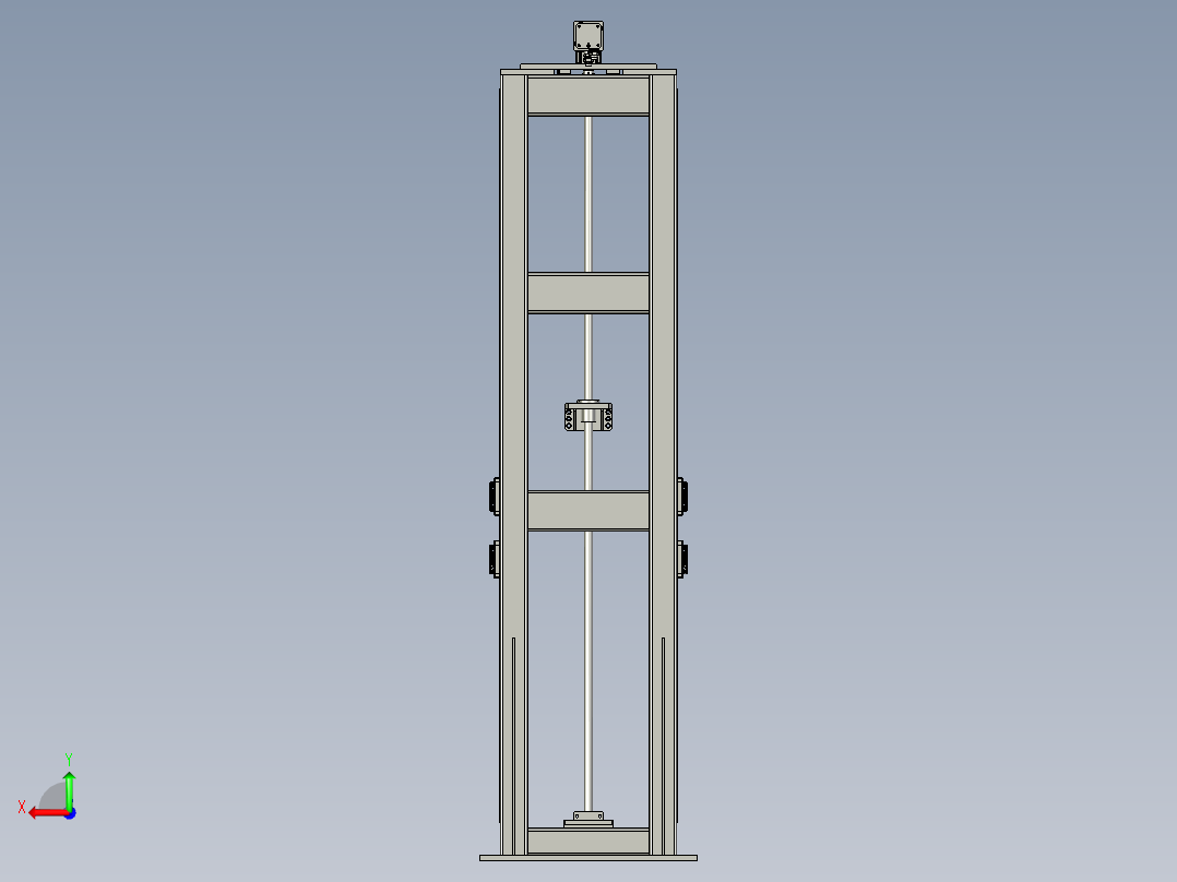 横移立柱装配V02V01V0V11后视图