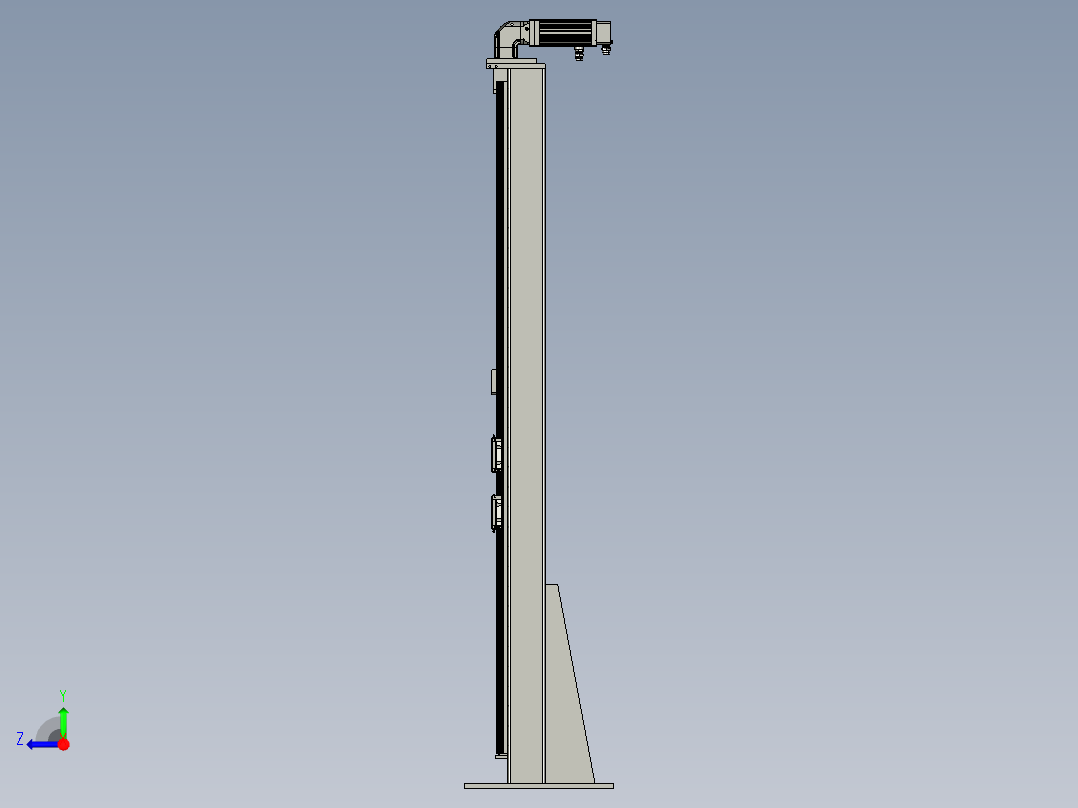 横移立柱装配V02V01V0V11右视图