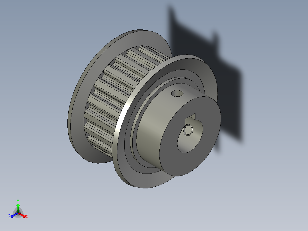 同步带轮ATPV20XL050-B-NK10主视图