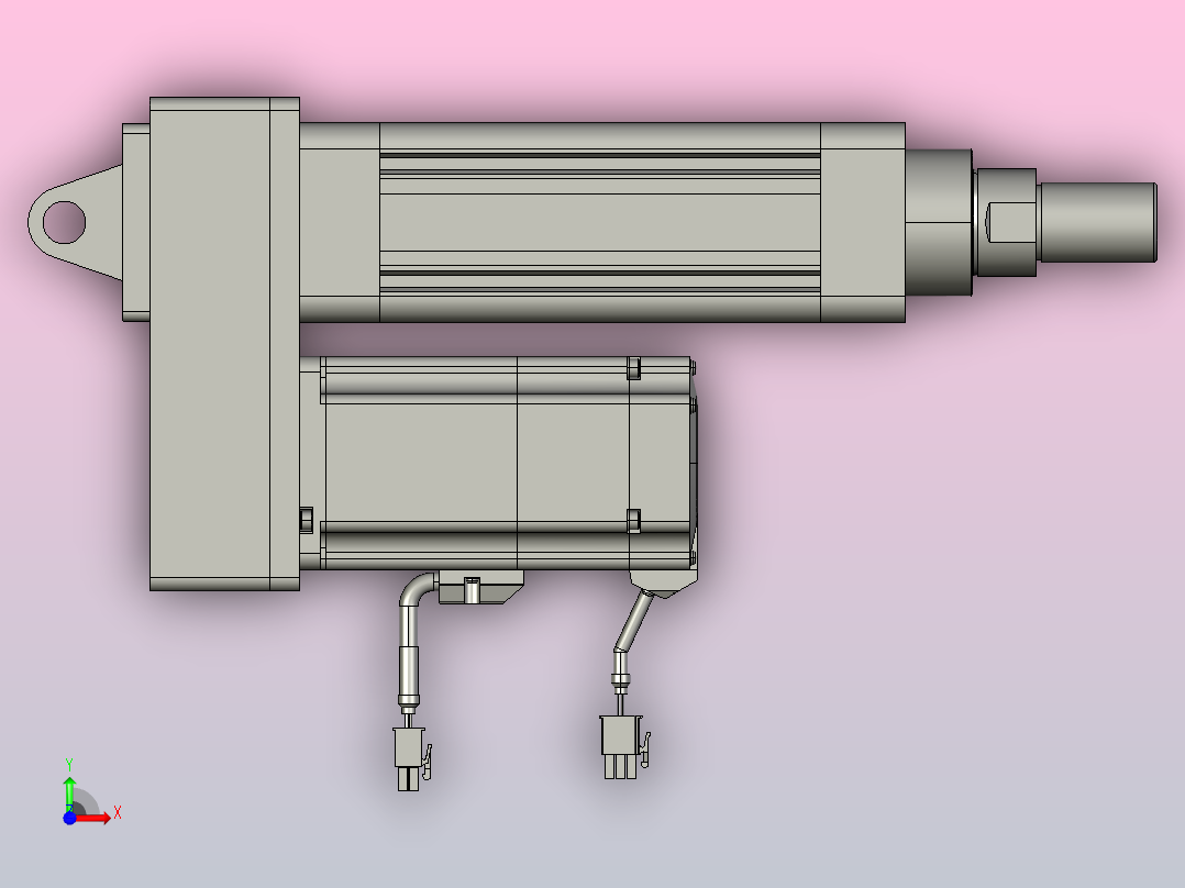 轻载电动缸TPA-ESR63-2010C-L50-MR-CA-W-P75-C3前视图