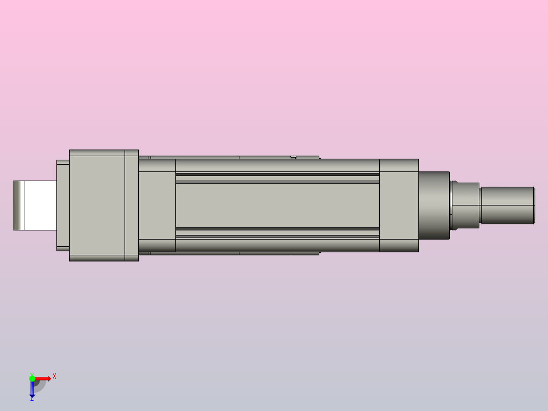 轻载电动缸TPA-ESR63-2010C-L50-MR-CA-W-P75-C3俯视图