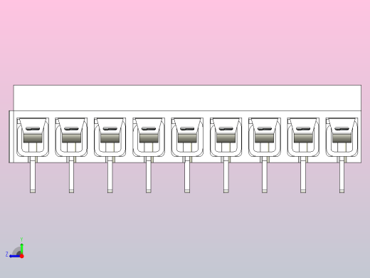 9针DG306 5白色间距5毫米右视缩略图