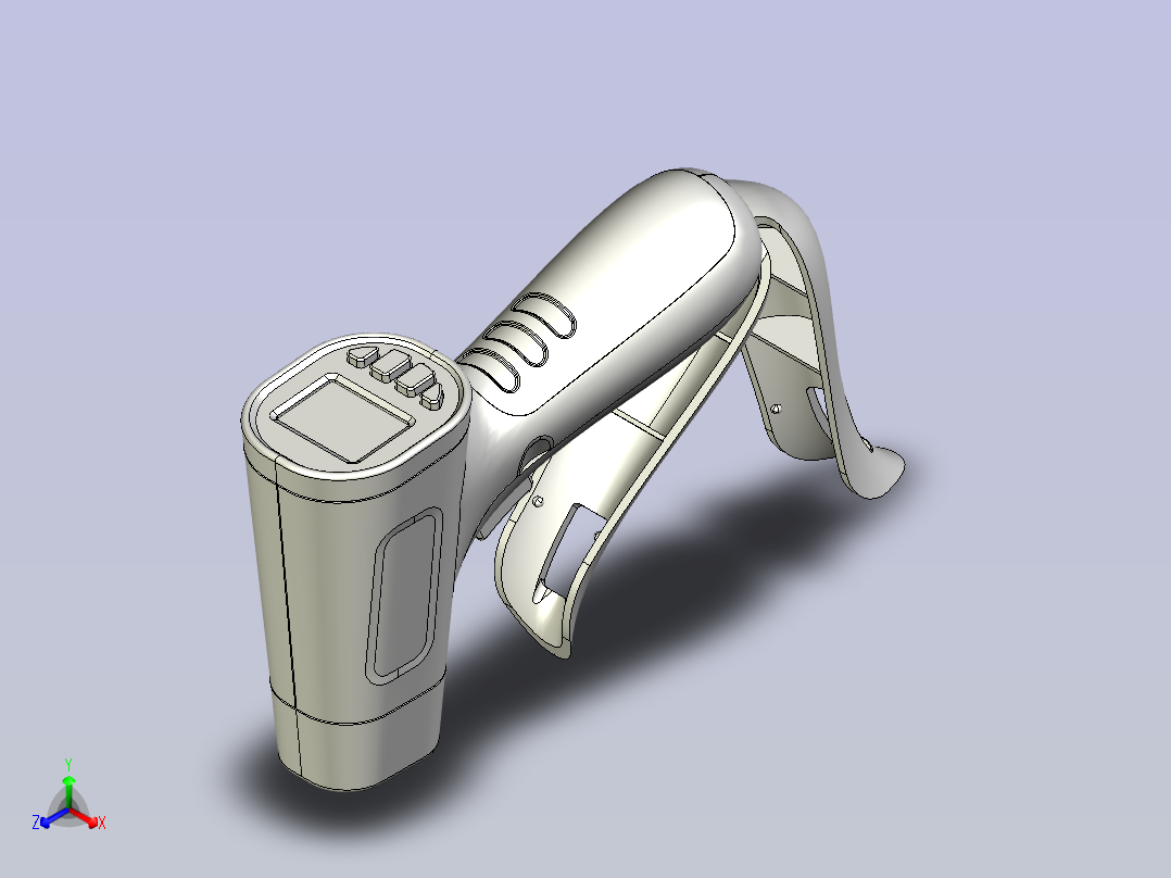 红外体温计-额温枪主视图