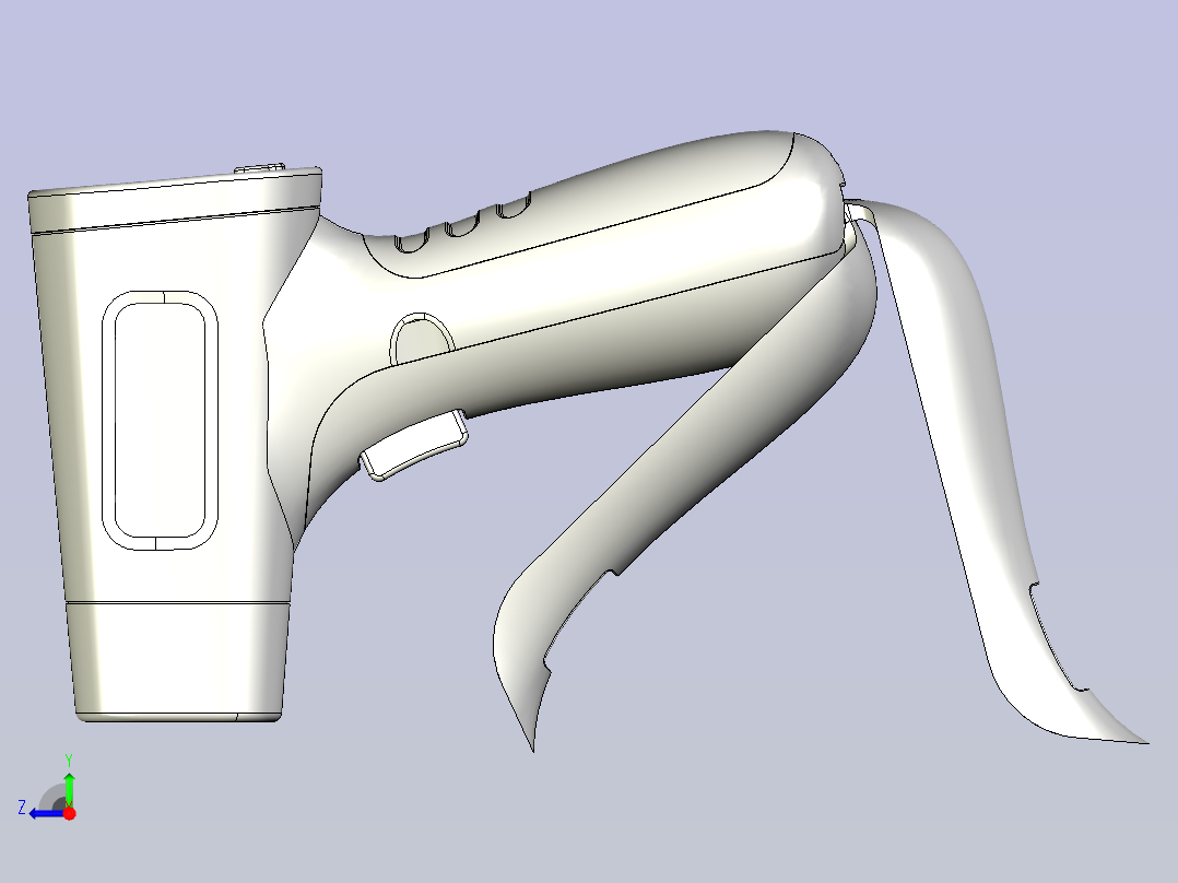 红外体温计-额温枪右视图
