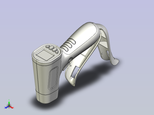 红外体温计-额温枪正等轴测缩略图