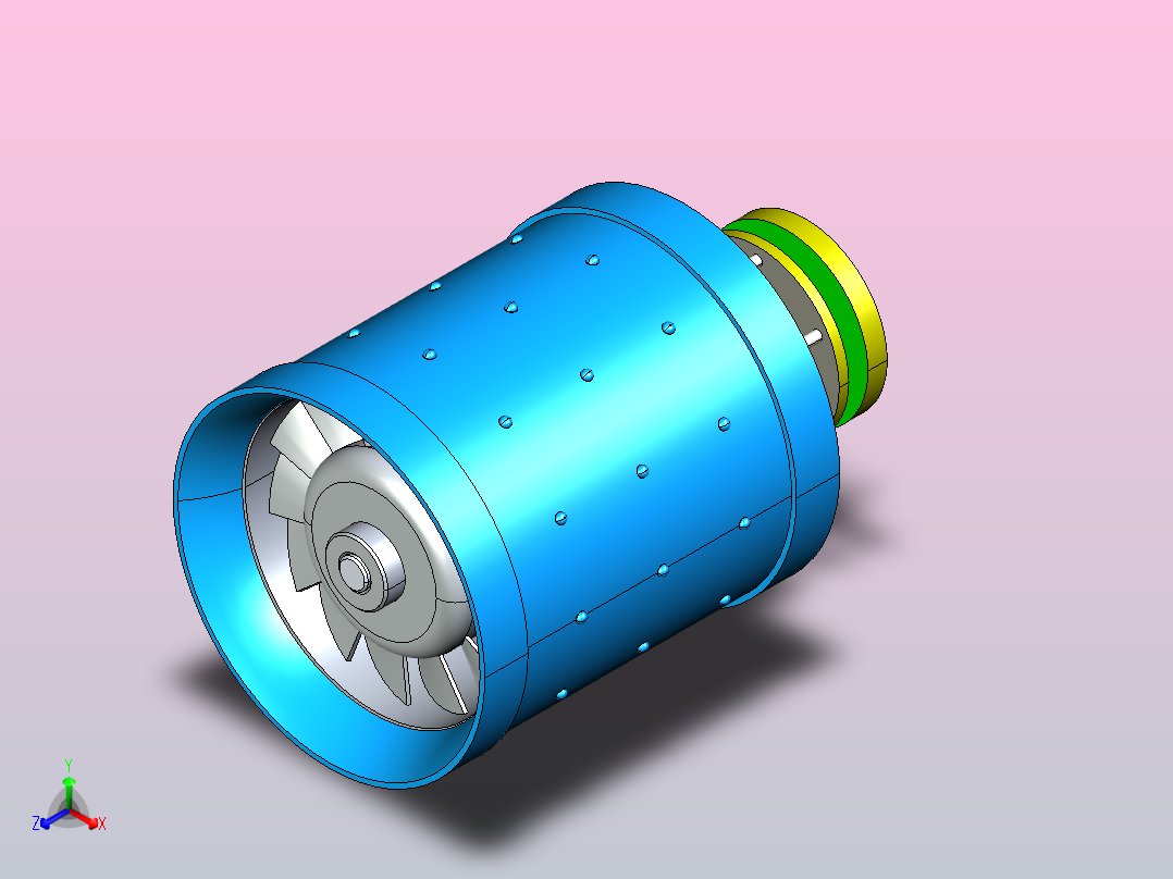 叶轮正等轴测图