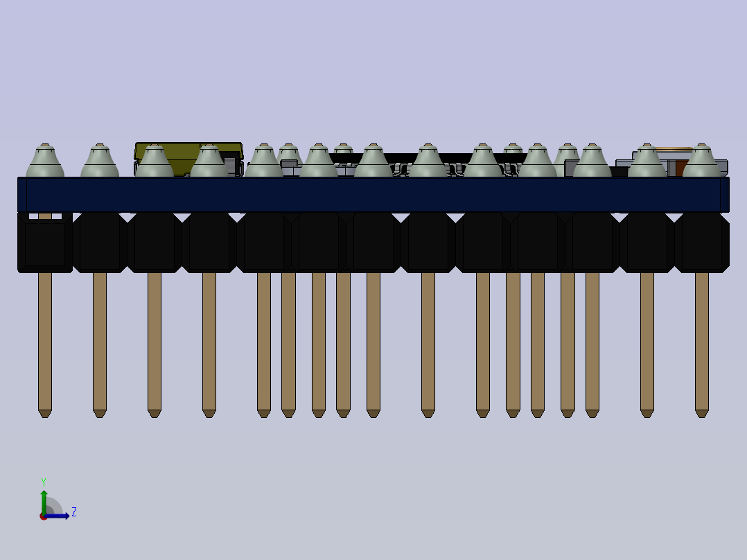 arduino模块左视图