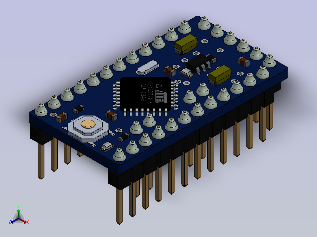 arduino模块正等轴测图