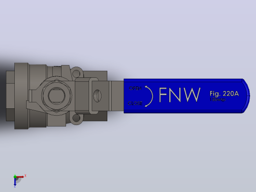 FNW-FNW220ASED二片式内螺纹球阀俯视缩略图