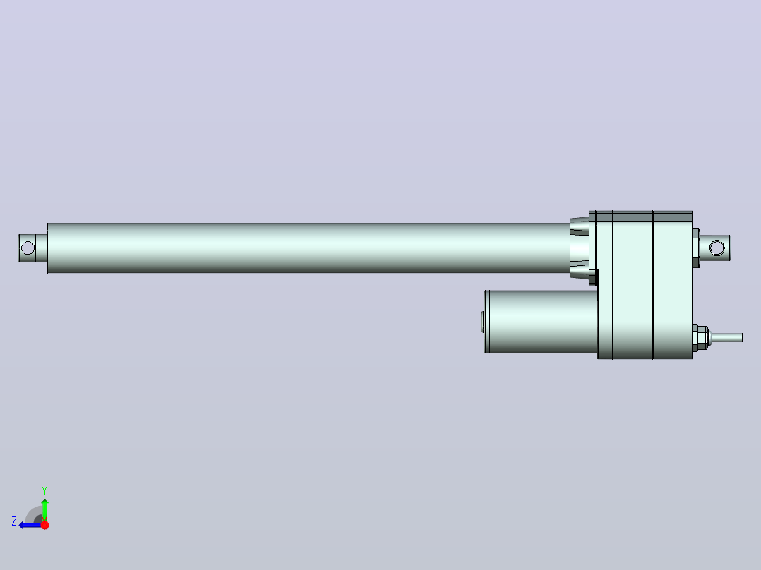 电动推杆10000N(ZJWSN-B)[ZJWSN-B-S450]右视图