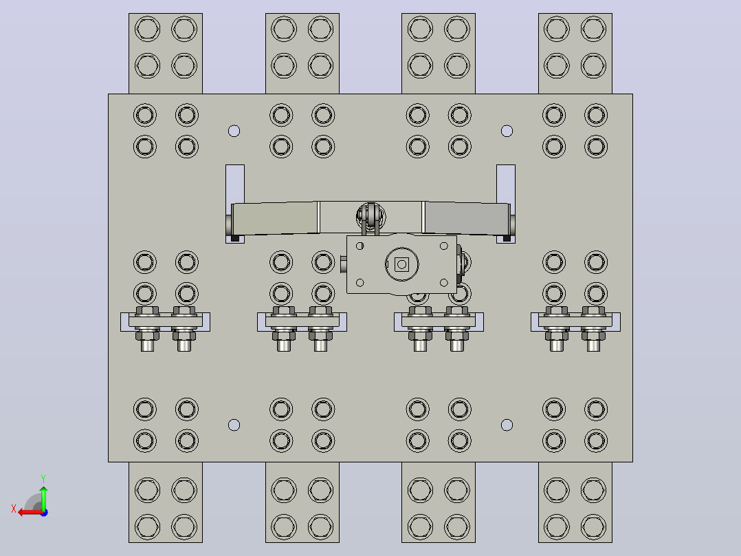 HS13-1500_40BX 4P旋转开启式双投刀开关三维模型202201后视图